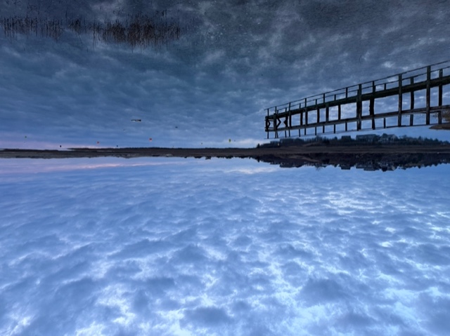 Wooden pier at dawn