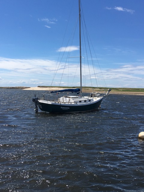 Sailboat Kamacocia at anchor